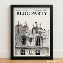 Load image into Gallery viewer, Bloc Party &amp; Franz Ferdinand @ Electrowerkz, London, October 24th, 2003 - Giclée print