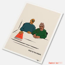 Load image into Gallery viewer, Guru &amp; DJ Premier (Gang Starr) - Code Of The Streets - Signed giclée print