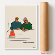Load image into Gallery viewer, Guru &amp; DJ Premier (Gang Starr) - Code Of The Streets - Signed giclée print