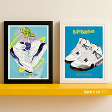 Load image into Gallery viewer, Do The Right Thing poster - Nike Air Jordan IV - Spike Lee - 1989