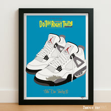 Load image into Gallery viewer, Do The Right Thing poster - Nike Air Jordan IV - Spike Lee - 1989
