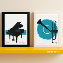 Load image into Gallery viewer, Dizzy Gillespie- Groovin' High - Musicraft, 1945 - Giclée print