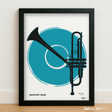 Load image into Gallery viewer, Dizzy Gillespie- Groovin' High - Musicraft, 1945 - Giclée print