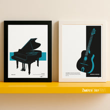 Load image into Gallery viewer, Django Reinhardt - The Quintet of the Hot Club of France - Minor Swing - print. 1937