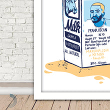 Load image into Gallery viewer, Frank Ocean at Kings, Raleigh, NC - March 09, 2019 - Giclée print
