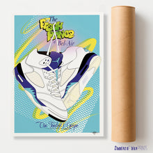 Load image into Gallery viewer, The Fresh Prince of Bel Air - Nike Air Jordan V Grapes print - poster, 1990