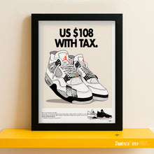 Load image into Gallery viewer, Nike Air Jordan IV x Do The Right Thing advert - Signed giclée print