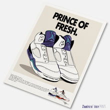 Load image into Gallery viewer, The Fresh Prince of Bel Air - Nike Air Jordan V Grapes - Signed giclée print