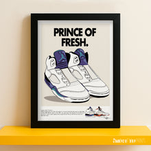Load image into Gallery viewer, The Fresh Prince of Bel Air - Nike Air Jordan V Grapes - Signed giclée print