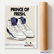 Load image into Gallery viewer, The Fresh Prince of Bel Air - Nike Air Jordan V Grapes - Signed giclée print