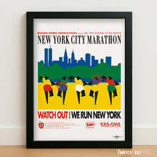 Load image into Gallery viewer, KRS ONE of Boogie Down Productions present Da 1993 Sound Of da Police New York City Marathon - Signed giclée print