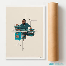 Load image into Gallery viewer, Large Professor - The Mad Scientist - Giclée print