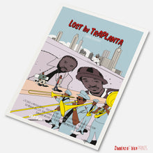 Load image into Gallery viewer, Outkast, Masta Ace in "Lost in Traplanta" - A TV series by Mathieu Rochet - print, 2019