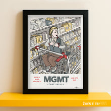 Load image into Gallery viewer, MGMT w/ Tame Impala - House of Blues, Houston - June 07th 2010 - Giclée print