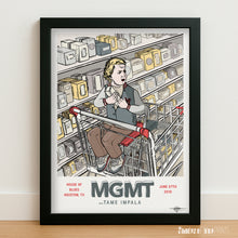 Load image into Gallery viewer, MGMT w/ Tame Impala - House of Blues, Houston - June 07th 2010 - Giclée print