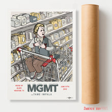 Load image into Gallery viewer, MGMT w/ Tame Impala - House of Blues, Houston - June 07th 2010 - Giclée print