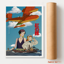 Load image into Gallery viewer, Porco Rosso - A movie by Studio Ghibli - giclée print