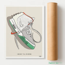 Load image into Gallery viewer, Nike Air Yeezy 2 advert "Can't tell me nothing" - Signed giclée print