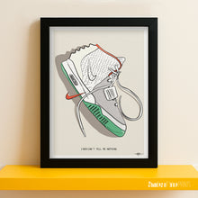 Load image into Gallery viewer, Nike Air Yeezy 2 advert "Can't tell me nothing" - Signed giclée print