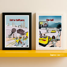 Load image into Gallery viewer, Souls Of Mischief in Cab Fare - Giclée print, 1992
