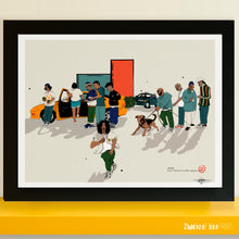 Load image into Gallery viewer, Souls Of Mischief in Cab Fare - Signed Giclée print