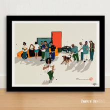 Load image into Gallery viewer, Souls Of Mischief in Cab Fare - Signed Giclée print