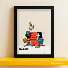 Load image into Gallery viewer, J Dilla of Slum Village with Lucy of Peanuts - Fall in Love - Signed giclée print