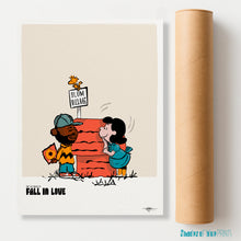 Load image into Gallery viewer, J Dilla of Slum Village with Lucy of Peanuts - Fall in Love - Signed giclée print