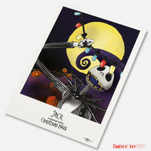 Load image into Gallery viewer, The Nightmare Before Christmas - portrait of Jack Skellington - print, 1993