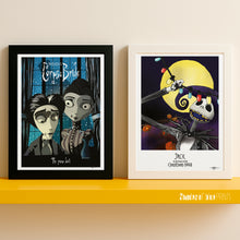 Load image into Gallery viewer, The Nightmare Before Christmas - portrait of Jack Skellington - print, 1993