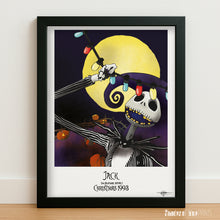 Load image into Gallery viewer, The Nightmare Before Christmas - portrait of Jack Skellington - print, 1993
