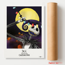 Load image into Gallery viewer, The Nightmare Before Christmas - portrait of Jack Skellington - print, 1993