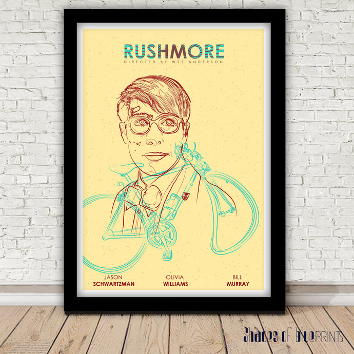 A movie by Wes Anderson - Rushmore - Giclée print, 2022
