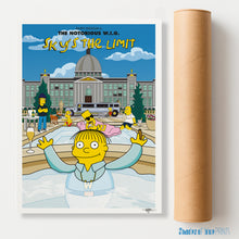 Load image into Gallery viewer, Ralph Wiggum as The Notorious BIG (well…Notorious WIG) - Sky's The Limit - Simpsons print - 1995