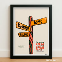 Load image into Gallery viewer, A TRIBE CALLED QUEST - Beats, Rhymes &amp; Life - The Travels of - Signed giclée print