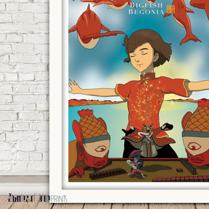 Big Fish & Begonia - 2016, Giclée print