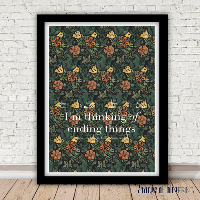 A movie by Charlie Kaufman - I'm thinking of ending things - Giclée print, 2021