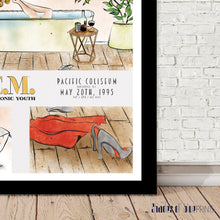 Load image into Gallery viewer, R.E.M. &amp; SONIC YOUTH @ Pacific Coliseum, May 20th 1995 - Giclée print