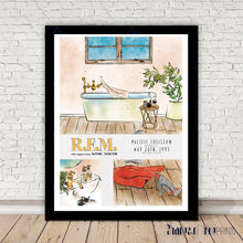 Load image into Gallery viewer, R.E.M. &amp; SONIC YOUTH @ Pacific Coliseum, May 20th 1995 - Giclée print