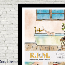 Load image into Gallery viewer, R.E.M. &amp; SONIC YOUTH @ Pacific Coliseum, May 20th 1995 - Giclée print