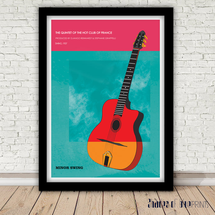 Django Reinhardt - The Quintet of the Hot Club of France - Minor Swing - print. 1937