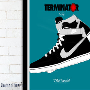 Terminator / Nike Vandal movie poster - Giclée print, 1985